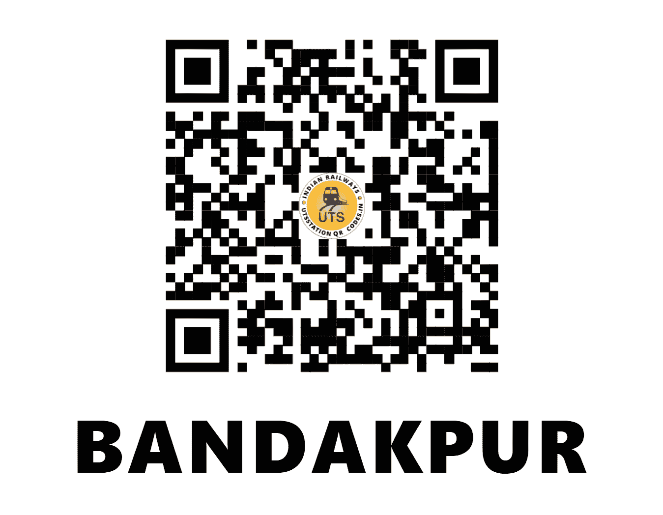 UTS QR Code for BANDAKPUR - BNU (WC - MADHYA PRADESH)
